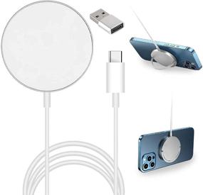 img 4 attached to 🔌 Longmajs iPhone 13 Wireless Charger: Fast Magnetic Charging for iPhone 13/13Mini/13Pro/13Pro max & More, QI-Enabled (No AC Adapter)