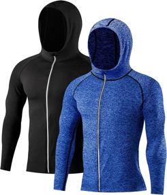 img 4 attached to Blue 2XL Men's Lightweight Hoodie: Comfortable Hooded Sweatshirt for Everyday Wear