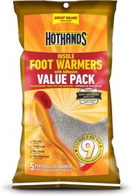 img 4 attached to 🔥 HotHands Insole Foot Warmers Value Pack - Adhesive Included (5-Pairs)