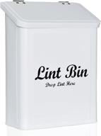 🧲 magnetic metal lint storage bin for laundry room organization - lint trash can for laundry storage, perfect for farmhouse laundry room decor logo