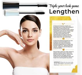 img 1 attached to 💥 Silk Fiber Lash Mascara - Méa 3D Natural Thicken & Lengthening Combo with 2 Kits: Natural Fiber & Enhancing Gel. Sweatproof Solution for Magnifying, Lengthening, and Volumizing Lashes