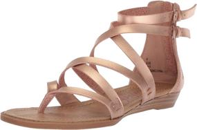 img 4 attached to 👣 Blowfish Bungalow Little Silver Dyecut Boys' Sandals