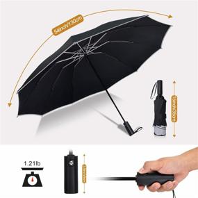 img 2 attached to ☂️ Inverted Strength-Saving Collapsible Reflective Umbrellas: A Game-Changer in Rain Protection
