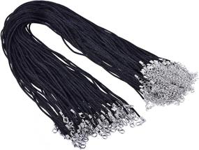 img 4 attached to 📿 Pack of 50 Black Necklace Extension Chains for Beading & Jewelry Making