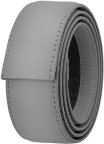 img 3 attached to 👔 Falari Leather Ratchet Strap 8004 DGY M36: Superior Men's Belt Accessory