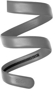 img 4 attached to 👔 Falari Leather Ratchet Strap 8004 DGY M36: Superior Men's Belt Accessory