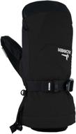 kombi storm mittens black youth outdoor recreation logo