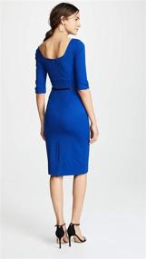 img 2 attached to Black Halo Women's Sleeve Jackie Dress: Classic Elegance for Women's Clothing