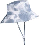 🧢 protective adjustable wide brim sun hat: essential boys' accessory for safe outdoor fun logo