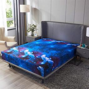 img 2 attached to Mengersi Galaxy Sheet Kids Sheets: 🌌 Perfect Bedding for Your Kids' Home Store