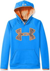 img 1 attached to Худи Under Armour с символом черный красный для мальчиков, одежда и активный стиль.