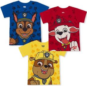 img 4 attached to 🐾 Nickelodeon Patrol Boys' Clothing: Marshall and Rubble 3 Pack for Adventure!