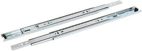 img 3 attached to 🗄️ Versatile 15-Inch 3 Fold Side Mount Drawer Slides - Full Extension, Ball Bearing, Silver Tone (2pcs)