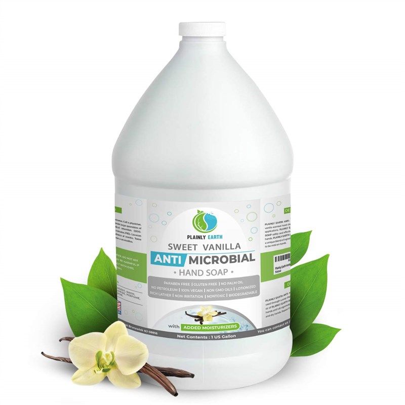 plainly earth antimicrobial hand soap 로고