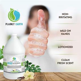 img 1 attached to 🧴 Plainly Earth AntiMicrobial Hand Soap - Powerful Antibacterial Moisturizing Formula in 1 US Gallon Refill Size
