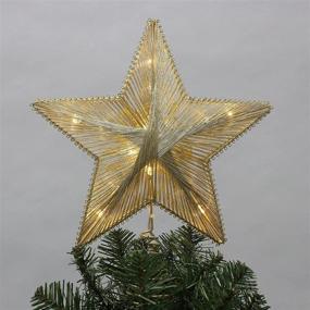 img 4 attached to 🌟 PHILIPS 11.5" LED Color Changing Gold Metallic String Star Tree Topper - Illuminate Your Tree with Elegance!