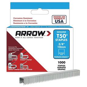 img 1 attached to 🔒 Long-Lasting Fastening Solutions: Arrow Fastener 506SS1 3/8" T50 Stainless Steel Staples