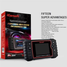 img 3 attached to iCarsoft OBD2 Scanner, BMW/Mini Code Reader and Car Diagnostic Tool BMM V2.0 with Oil Service Reset, EPB, BMS, DPF, SAS, ETC, OBD II - Updated Version of i910-II