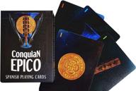 conquian: spanish playing cards 🃏 - conqueror series 1, epico plastic deck логотип