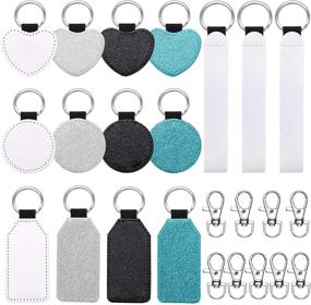 img 4 attached to Sublimation Keychains Keychain Neoprene Wristlet