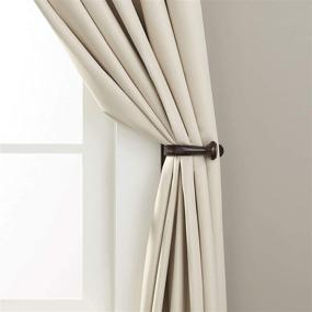 img 1 attached to 🔗 Set of 2 Dark Bronze (Espresso) Amazon Basics Decorative Curtain Drapery Holdback