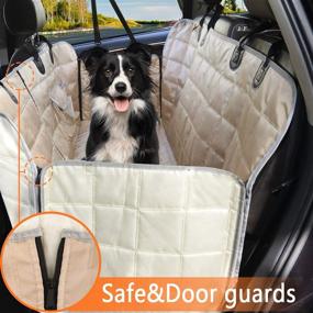 img 2 attached to 🐶 Bark Lover Deluxe Dog Seat Cover: Ultimate Waterproof Hammock Protector with Heat Resistance, Nonslip Backseats, and Zippered Safety Flaps