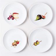 🍽️ elevate your hors d'oeuvres with this melamine plates set логотип