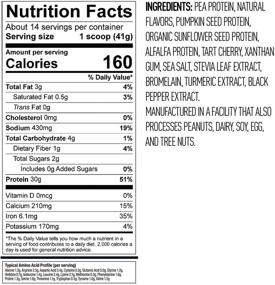 img 2 attached to Vegan Protein Powder Vanilla - Vega Sport (14 servings, 20.4 oz) - Plant-Based, BCAAs, Amino Acid, Tart Cherry, Non Dairy, Gluten Free, Non GMO - Improved Packaging