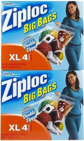 img 2 attached to 👜 2 Packs of Ziploc Big Bags XL, Total 8 Bags