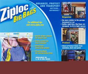 img 1 attached to 👜 2 Packs of Ziploc Big Bags XL, Total 8 Bags