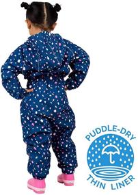 img 3 attached to ⛈️ JAN & JUL Waterproof Puddle-Dry Rain Play-Suit for Baby Toddler and Kids: Stay Dry and Play All Day!