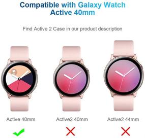 img 3 attached to [2Pack] Tensea Compatible With Galaxy Watch Active Case 40Mm Cell Phones & Accessories