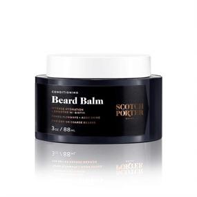 img 4 attached to 💆 Scotch Porter Men's Conditioning Beard Balm - Hydrating, Smoothing, and Shine-Enhancing Formula, Taming Flyaway Hair - Non-Toxic Ingredients, Paraben and Sulfate-Free, Silicone-Free - Vegan - 3oz Jar