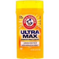 arm & hammer ultramax anti-perspirant deodorant: invisible solid unscented 2.60 oz - effective protection for all-day freshness logo