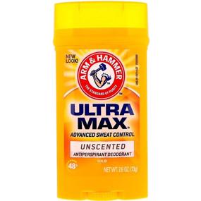 img 2 attached to Антиперспирант-дезодорант ARM & HAMMER ULTRAMAX: невидимый твёрдый без запаха 2,60 унции - эффективная защита для свежести весь день.