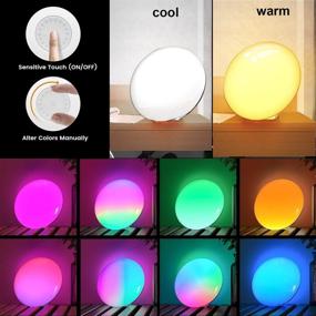 img 3 attached to 🌙 Enhance Your Bedroom and Living Room Ambiance with Alexa-Compatible LED Night Light Smart Table Lamps