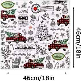 img 3 attached to 🎉 Whaline Holiday Placemat - Durable and Stain-Resistant Polyester