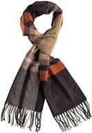 🧣 men's brown and black classic cashmere scarves by runtlly - essential accessories for stylish outfits logo