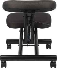 img 3 attached to 🪑 Enhance Comfort & Posture with Boss Office Products Ergonomic Kneeling Stool in Black