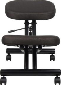 img 2 attached to 🪑 Enhance Comfort & Posture with Boss Office Products Ergonomic Kneeling Stool in Black