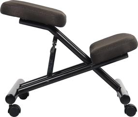 img 1 attached to 🪑 Enhance Comfort & Posture with Boss Office Products Ergonomic Kneeling Stool in Black