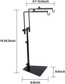 img 3 attached to 🦎 2 Hooks Adjustable Reptile Lamp Stand Bracket for Efficient Heat Distribution in Terrariums - Ideal for Cold-Blooded Reptiles and Succulent Plant Glass Terrariums