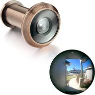 🚪 togu tg3016ng-ac door viewer peephole with ul listed hd glass lens, solid brass, 220-degree view, for 1-3/8" to 2-1/6" doors, antique copper finish – enhanced seo логотип