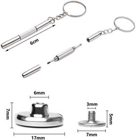 img 1 attached to Premium 17mm Jean Button Set with Quick Installation Screwdriver - Easily Adjust Waist Circumference for Jeans