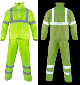 img 1 attached to 🌧️ FONIRRA Rainproof Rain Suit with High Visibility Raincoat