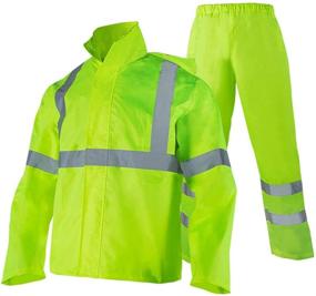 img 4 attached to 🌧️ FONIRRA Rainproof Rain Suit with High Visibility Raincoat