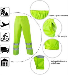 img 2 attached to 🌧️ FONIRRA Rainproof Rain Suit with High Visibility Raincoat