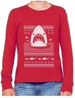 👕 boys' clothing: tops, tees & shirts - festive christmas sweater sleeve t-shirt logo