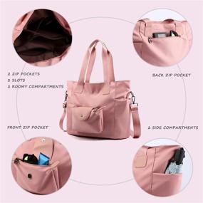 img 2 attached to 👜 Waterproof Goldwheat Tote Bag - Women's Shoulder Handbag & Purse