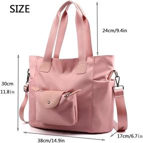 img 3 attached to 👜 Waterproof Goldwheat Tote Bag - Women's Shoulder Handbag & Purse